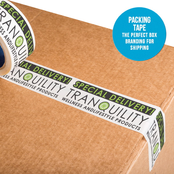Use packaging tape to add an additional layer of branding to your packaging